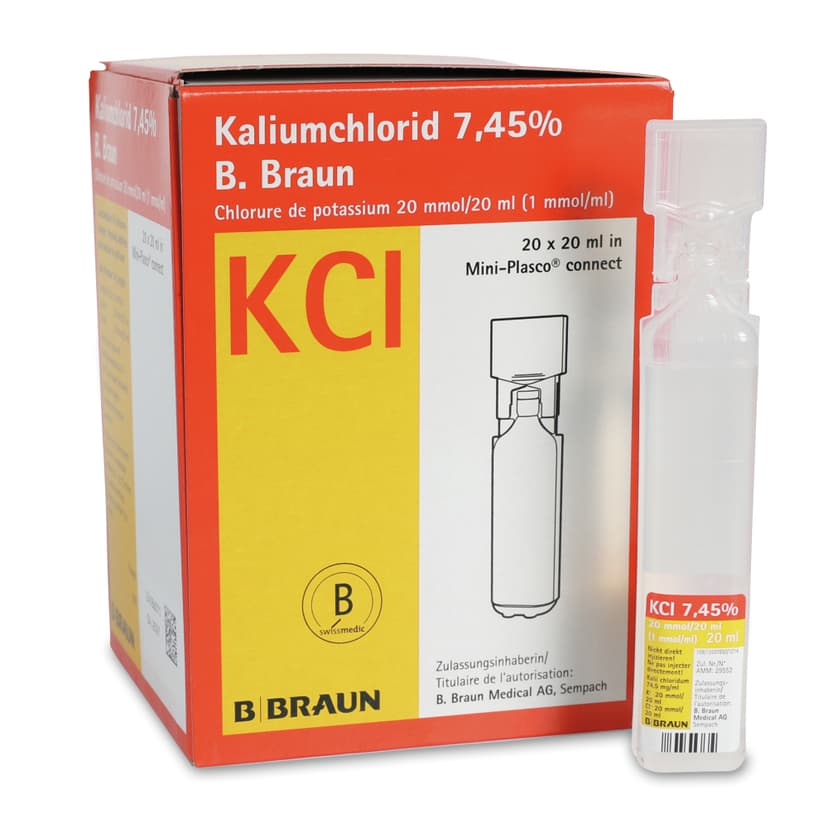 3535827 KCl 7.45 % Mini-Plasco 20 ml-Verpackung und Mini-Plasco connect