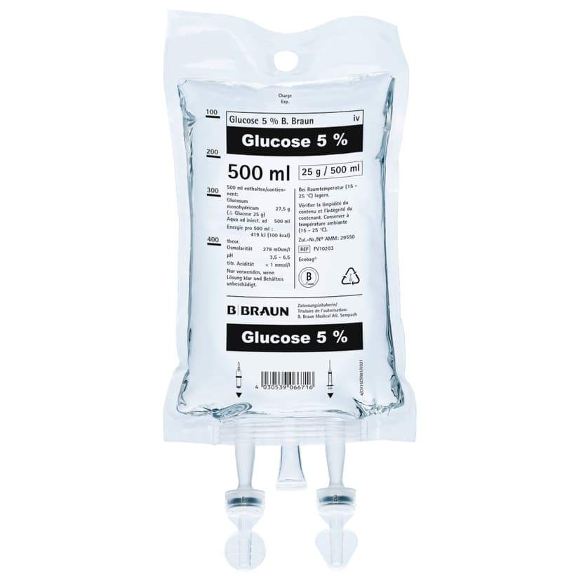 Glucose 5 % Ecobag 500 ml-Produktbild