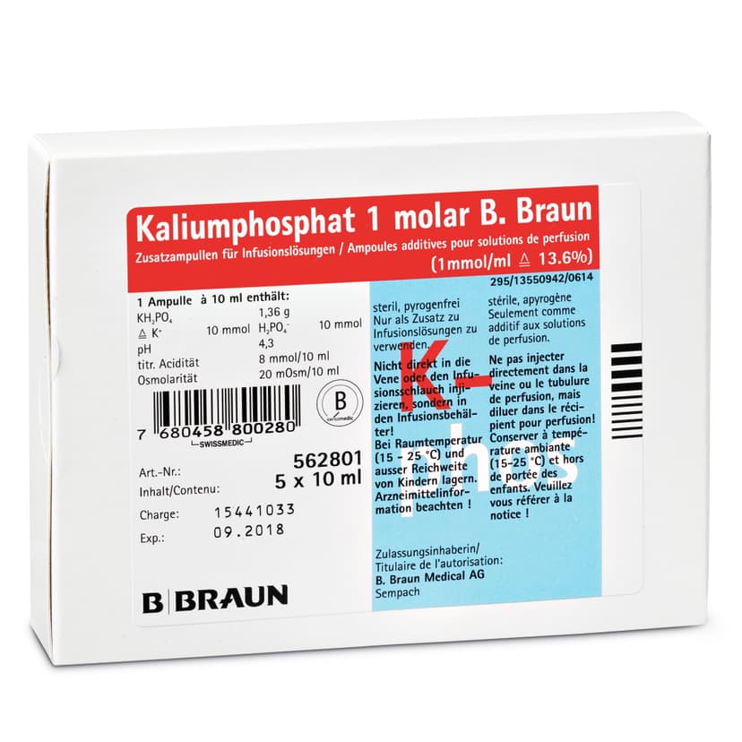Kaliumphosphat 1molar B. Braun Schachtel-Produktbild