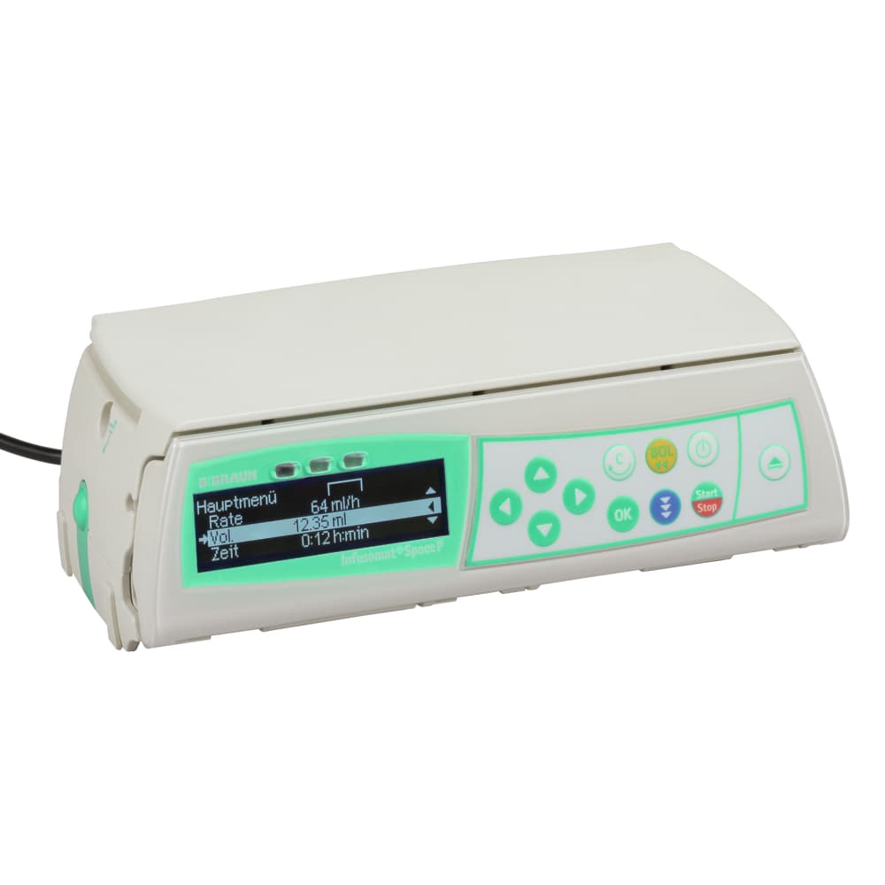 Infusomat® Space P-Volumetrische Infusionspumpe der Generation Space® für eine Infusionstherapie mit Intrafix® Schwerkraftleitung