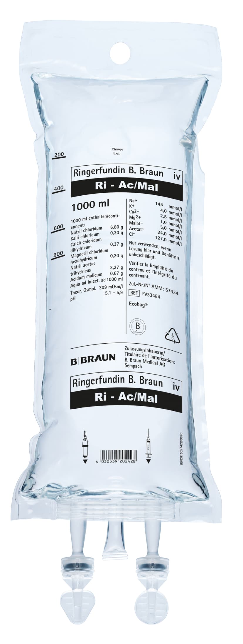 Ringerfundin Ecobag 1000ml-Produktbild