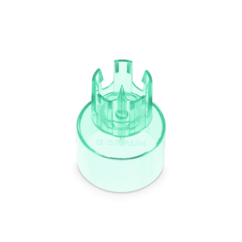 Ecoflac® Mix Transferkappe-Transferkappe zur Überleitung von Flüssigkeiten zwischen Ecoflac® plus und Injektionsfläschchen. Art.Nr<br/>. 16401N