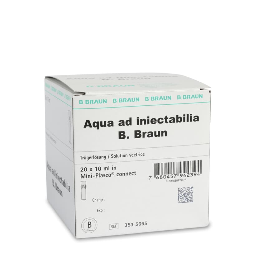 3535665 Aqua ad iniect Mini-Plasco 10 ml-Verpackung