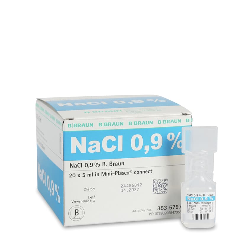 3535797 NaCl 0.9 % Mini-Plasco 5 ml-Verpackung und MiniPlasco