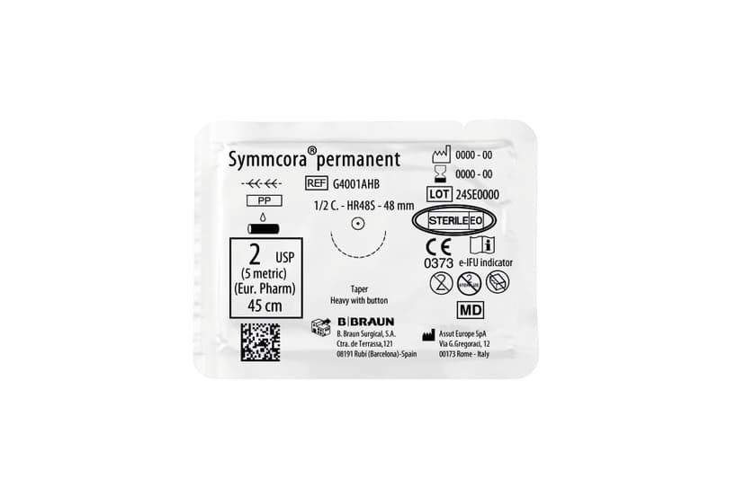 Symmcora® Permanent peel-Non-absorbable knotless suture