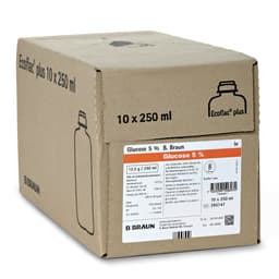 Glucose_5%_Ecoflac_plus_250ml_Vp_395147-Produkt Bild Verpackung
